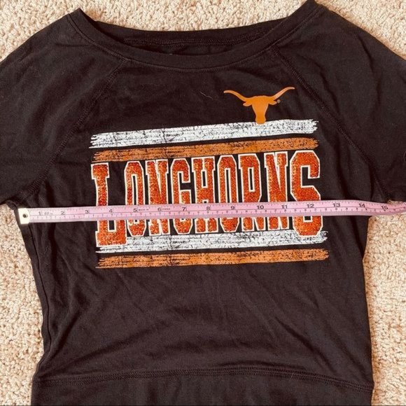 5th & Ocean Girls Texas Longhorns Sequined Long Sleeve T-Shirt Size 10 - Picture 7 of 9